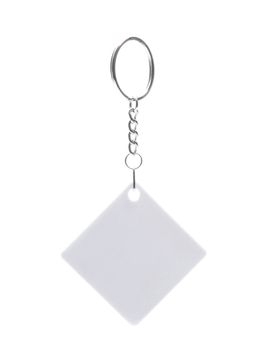 White square key holder with ring