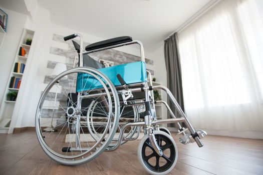 Wheelchair in private hospital room