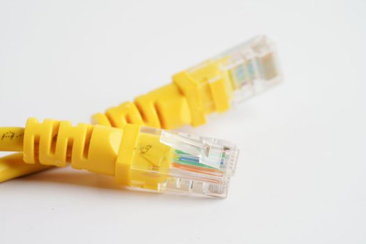 Lan cable internet connection network, rj45 connector ethernet cable.