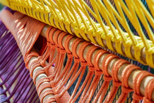 Braided colorful ropes, Soft and flexible rope suitable for outdoor use. Beautiful cotton rope woven together in orderly manner.