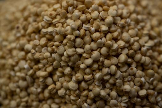 close-up of quinoa seeds out of focus