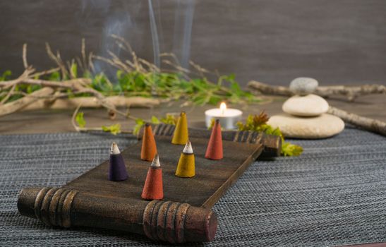 incense with smoke zen images