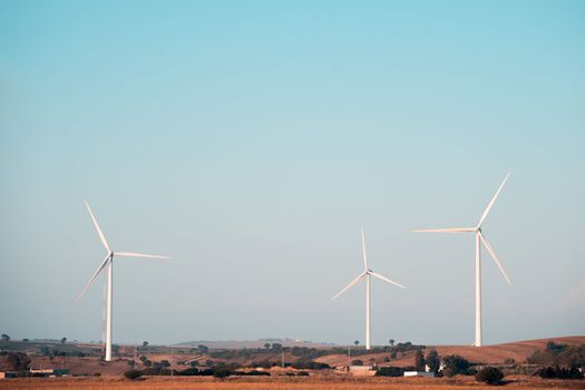 windmills in a wind farm