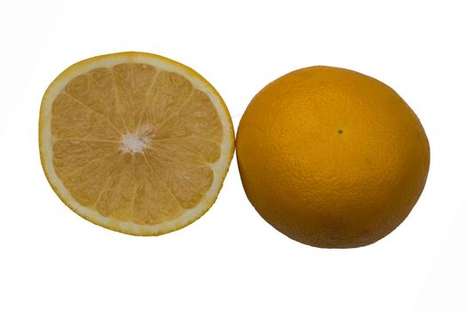 grapefruit isolated on white background.