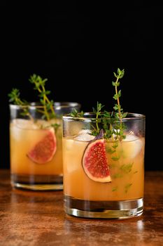 Whiskey sour cocktail
