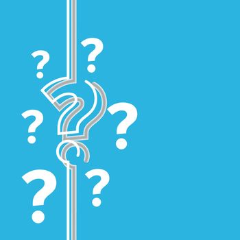 Question mark icon in flat style. Faq vector illustration on isolated background. Ask help sign business concept.