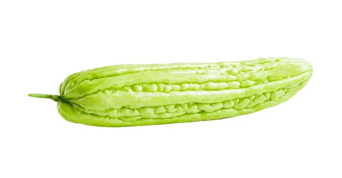 Chinese gourd fresh vegetable isolated on white background with clipping path.