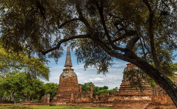 World Heritage Site at Wat Phra Si Sanphet. 
