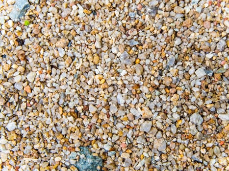 The texture of small gravel mixed with coarse sand