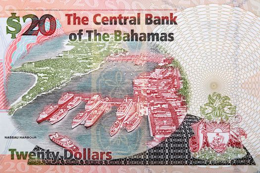Nassau Harbour from Bahamian money