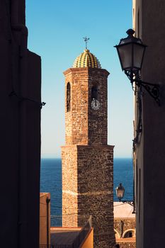 bell tower of the church of Castelsardo