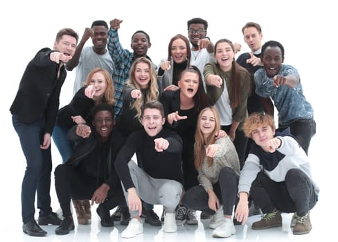 group of beautiful young people smiling