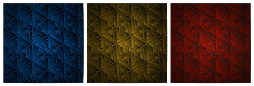   Geometric pattern with stripes triangle lines weave polygonal shape