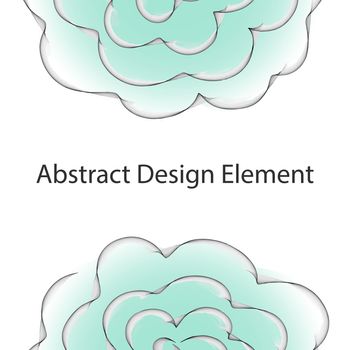 Floral Abstract design element