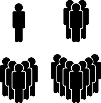 People, vector icons.