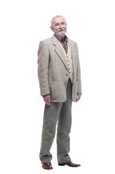 full-length. casual elderly man in business clothes .