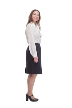 Executive business woman. isolated on a white