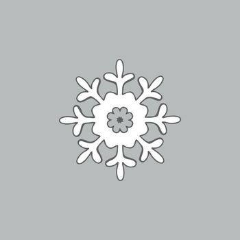 snowflake icon. Vector illustration