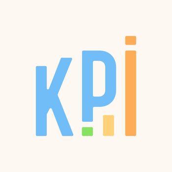 KPI acronym vector icon sign. Key Performance Indicator business concept