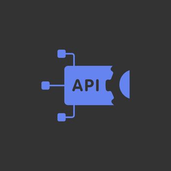 API - application programming interface vector icon. Software integration concept. Vector illustration