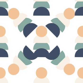 abstract pattern of geometric shapes winter colors