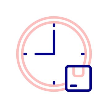 Estimated Time of Package Arrival icon, estimated package delivery.