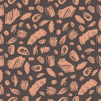 Hand drawn vector marker scribble seamless pattern. Vector scrawl ornament for textile prints, wrapping paper, wallpapers