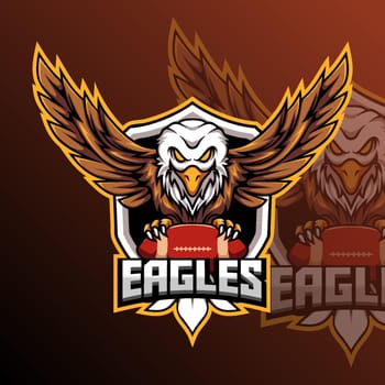 Eagles Football Animal  Team Badge