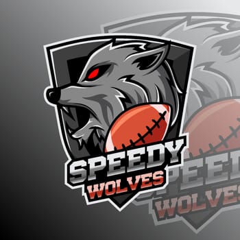 Speedy Wolves Logo Team Badge