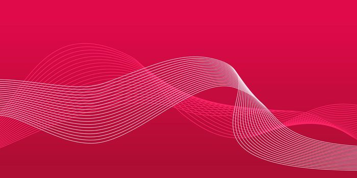 Abstract background with lines color of the year 2023 viva magenta vector