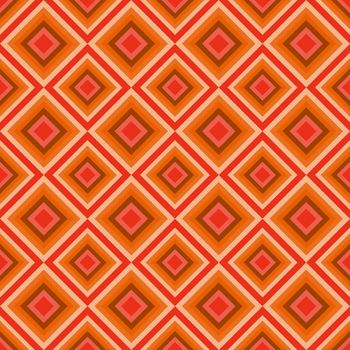 Retro Warm pattern in vintage style of the 60s and 70s