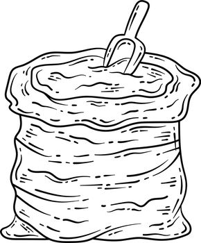 Bag of Soil Spring Coloring Page for Adults