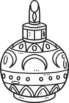 Greek Vase Isolated Coloring Page for Kids