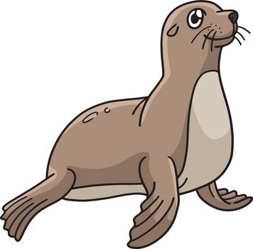 Seal Marine Animal Cartoon Colored Clipart