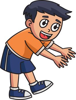 Earth Day Happy Boy Cartoon Colored Clipart