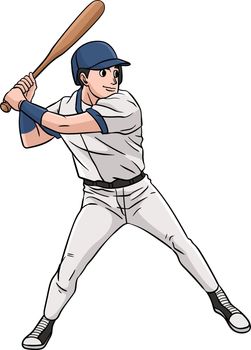 Baseball Sports Cartoon Colored Clipart