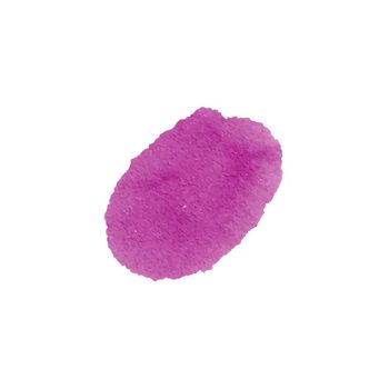 Watercolor oval shape, fill of wine color