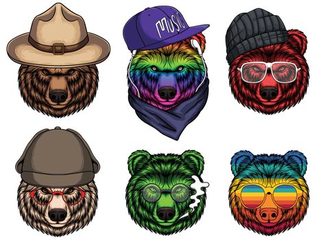 Bear fashion set collection