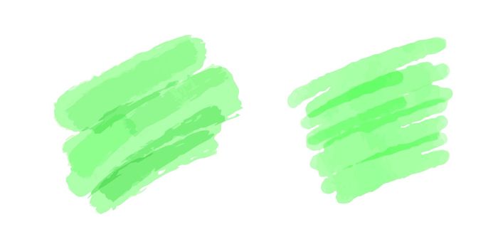 Mint watercolor stroke, close to rectangle shape
