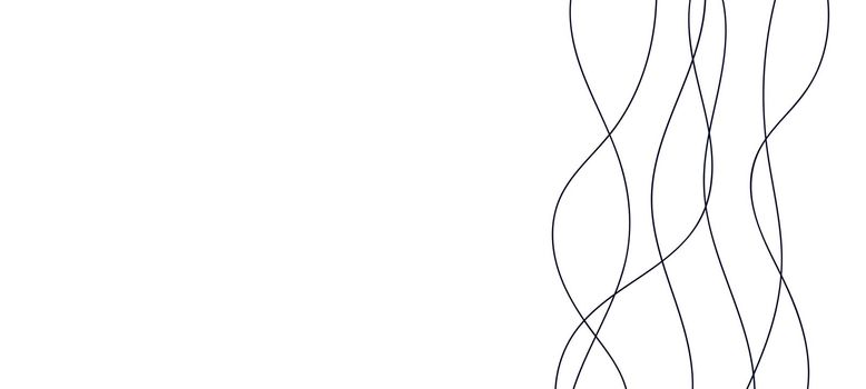 Abstract wavy thin line. Squiggle elements banner. Pattern with scribble, wiggle and undulate. Vector isolated illustration