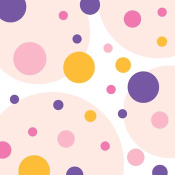 confetti background, polka dot vector illustration.Random spots hand-drawn.
