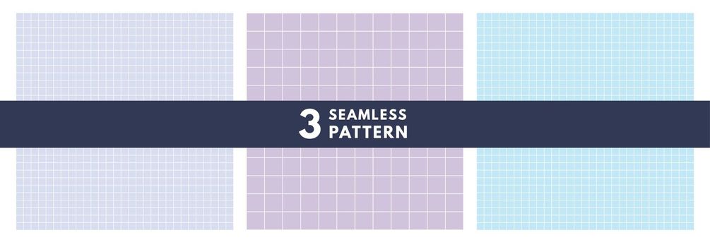 Set of grid lines seamless Pattern. Paper with square elements vector background