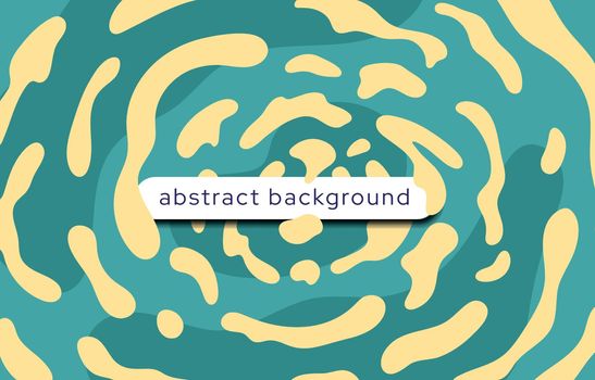 Background with deep smooth shapes. Abstract fluid melt, dynamic blob wave pattern. Flat vector illustration