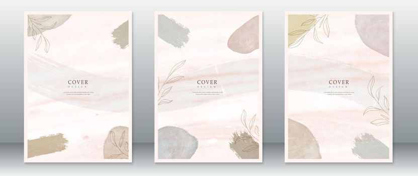 Watercolor background cover page design