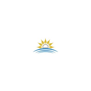 Sun Flower logo icon concept