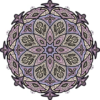 Mandala for yoga hand drawn spirit logo ornament