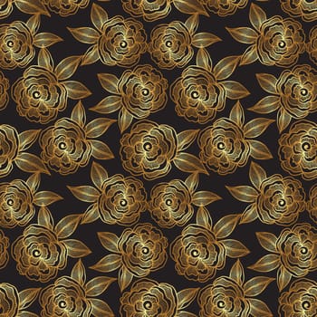 Cute rose flower seamless pattern for textile