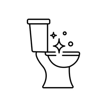 Toilet clean icon design. Toilet clean icon trendy flat style design. Vector illustration.