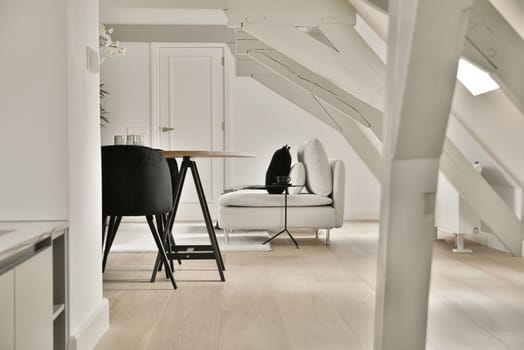 Bright room in minimalist style