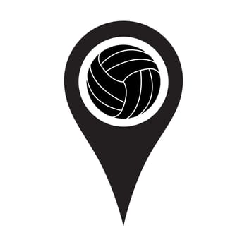 Vector icon of the stadium location and navigation. Vector illustration on a white background